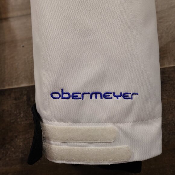 Obermeyer ski snow jacket women's 12 white triple striped Thermore insulation - Picture 3 of 16